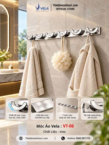 Móc Treo Quần Áo Vela VT-06