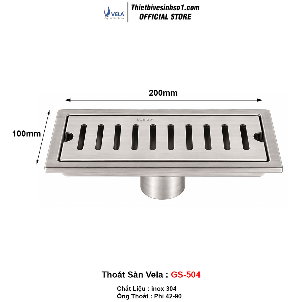 Ga Thoát Sàn Vela GS-504