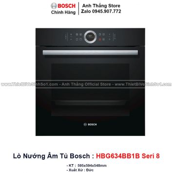 Lò Nướng Bosch HBG634BB1B Seri 8