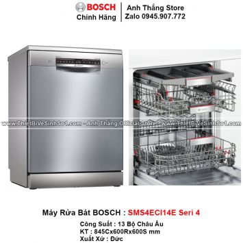 Máy Rửa Bát Bosch SMS4ECI14E Seri 4