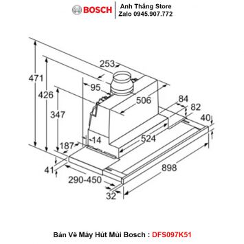 Máy Hút Mùi Bosch DFS097K51