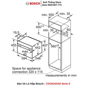 Lò Hấp Bosch CDG634AS0-Serie-8