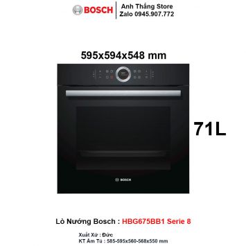 Lò Nướng Bosch HBG675BB1 Serie 8