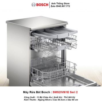 Máy Rửa Bát Bosch SMS2IVI61E Seri 2