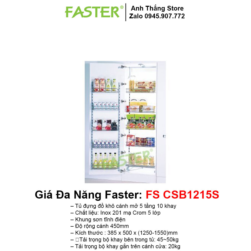 Giá Tủ Đồ Khô Faster FS CSB1215S