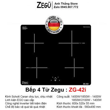 Bếp 4 Từ ZEGU ZG-42i