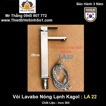 Vòi Lavabo Nóng Lạnh Kagol LA22