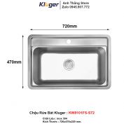 Chậu Rửa Bát Kluger KW8101FS-S72