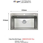 Chậu Rửa Bát Kluger KW8181FS-S81 Plus