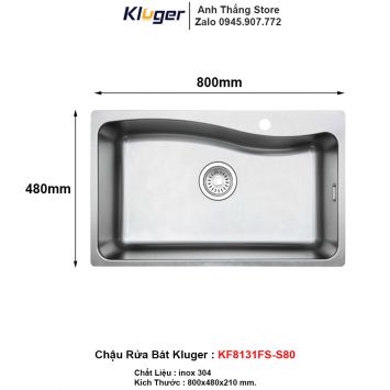 Chậu Rửa Bát Kluger KF8131FS-S80