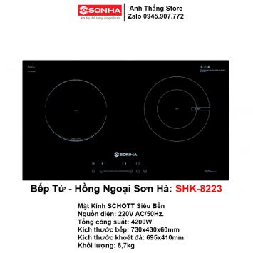Bếp 1 Từ 1 Hồng Ngoại Sơn Hà SHK-8223