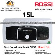 Bình Nóng Lạnh Rossi PURO Ngang 15L
