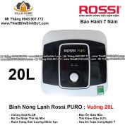 Bình Nóng Lạnh Rossi PURO Vuông 20L