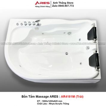 Bồn Tắm Massage Ares AR4181M-Trái