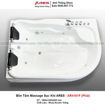 Bồn Tắm Massage Sục Khí Ares AR4181F-Phải 2