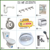 Combo Trọn Bộ Phòng Tắm Thiết Bị Vệ Sinh LSCB01