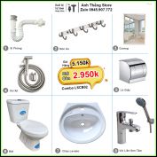 Combo Trọn Bộ Phòng Tắm Thiết Bị Vệ Sinh LSCB02