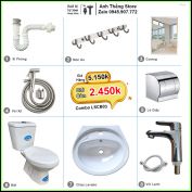 Combo Trọn Bộ Phòng Tắm Thiết Bị Vệ Sinh LSCB03