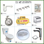 Combo Trọn Bộ Phòng Tắm Thiết Bị Vệ Sinh LSCB04