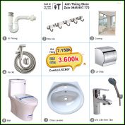 Combo Trọn Bộ Phòng Tắm Thiết Bị Vệ Sinh LSCB07