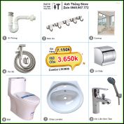 Combo Trọn Bộ Phòng Tắm Thiết Bị Vệ Sinh LSCB08