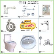 Combo Trọn Bộ Phòng Tắm Thiết Bị Vệ Sinh LSCB09