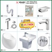 Combo Trọn Bộ Phòng Tắm Thiết Bị Vệ Sinh KRCB09