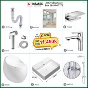 Combo Trọn Bộ Phòng Tắm Thiết Bị Vệ Sinh KRCB10