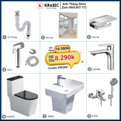 Combo Trọn Bộ Phòng Tắm Thiết Bị Vệ Sinh KRCB01