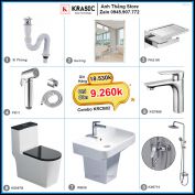 Combo Trọn Bộ Phòng Tắm Thiết Bị Vệ Sinh KRCB02
