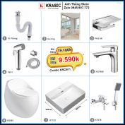 Combo Trọn Bộ Phòng Tắm Thiết Bị Vệ Sinh KRCB11