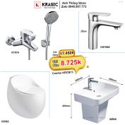 Combo Trọn Bộ Phòng Tắm Thiết Bị Vệ Sinh KRCB13