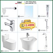 Combo Trọn Bộ Phòng Tắm Thiết Bị Vệ Sinh DKCB12