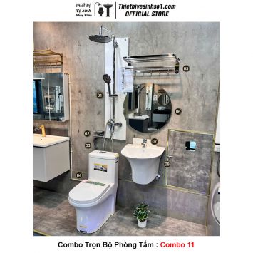 Combo Trọn Bộ Phòng Tắm Thiết Bị Vệ Sinh Combo 11
