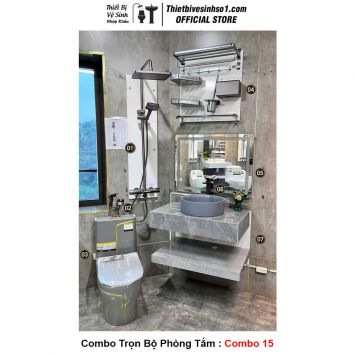 Combo Trọn Bộ Phòng Tắm Thiết Bị Vệ Sinh Combo 15