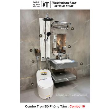 Combo Trọn Bộ Phòng Tắm Thiết Bị Vệ Sinh Combo 16