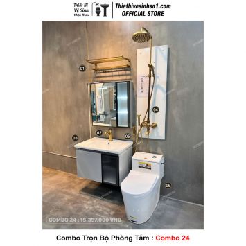 Combo Trọn Bộ Phòng Tắm Thiết Bị Vệ Sinh Combo 24
