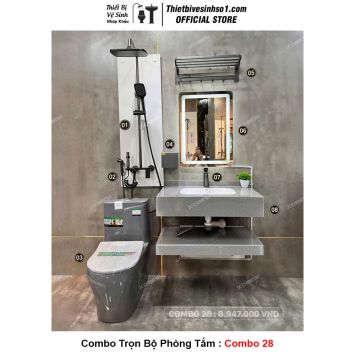 Combo Trọn Bộ Phòng Tắm Thiết Bị Vệ Sinh Combo 28