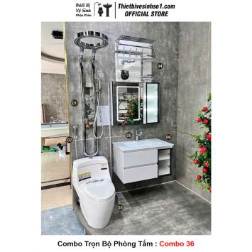Combo Trọn Bộ Phòng Tắm Thiết Bị Vệ Sinh Combo 36