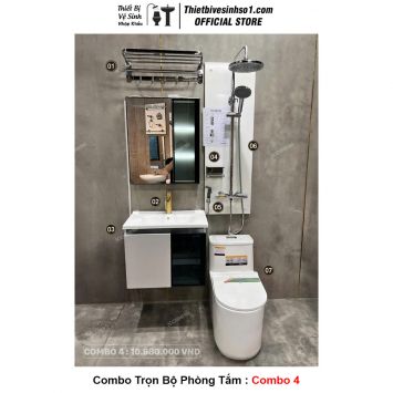 Combo Trọn Bộ Phòng Tắm Thiết Bị Vệ Sinh Combo 4