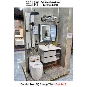 Combo Trọn Bộ Phòng Tắm Thiết Bị Vệ Sinh Combo 5