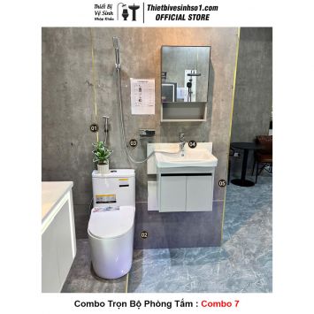 Combo Trọn Bộ Phòng Tắm Thiết Bị Vệ Sinh Combo 7