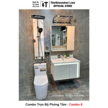 Combo Trọn Bộ Phòng Tắm Thiết Bị Vệ Sinh Combo 8