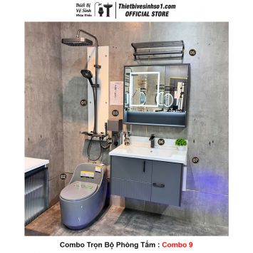 Combo Trọn Bộ Phòng Tắm Thiết Bị Vệ Sinh Combo 9
