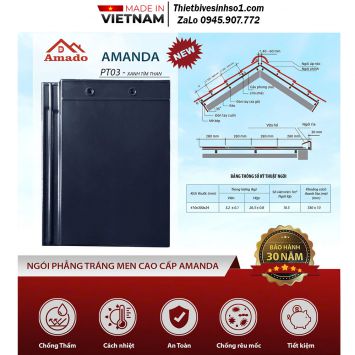 Ngói Phẳng Amado 2 Vít Amanda PT03