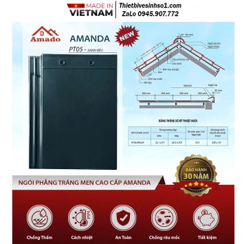 Ngói Phẳng Amado 2 Vít Amanda PT05