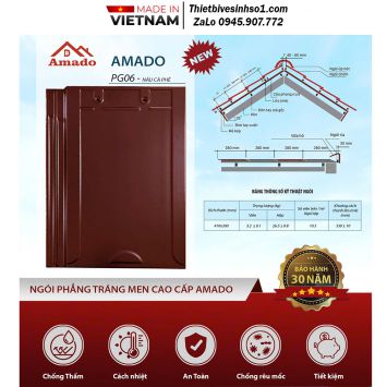 Ngói Phẳng Amado 2 Vít PG06