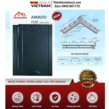 Ngói Phẳng Amado 2 Vít PG08
