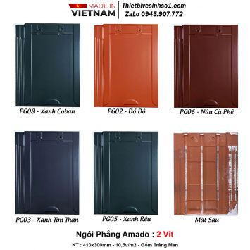 Ngói Phẳng Amado 2 Vít