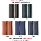 Ngói Sóng Viglacera 2 Vít Diamond